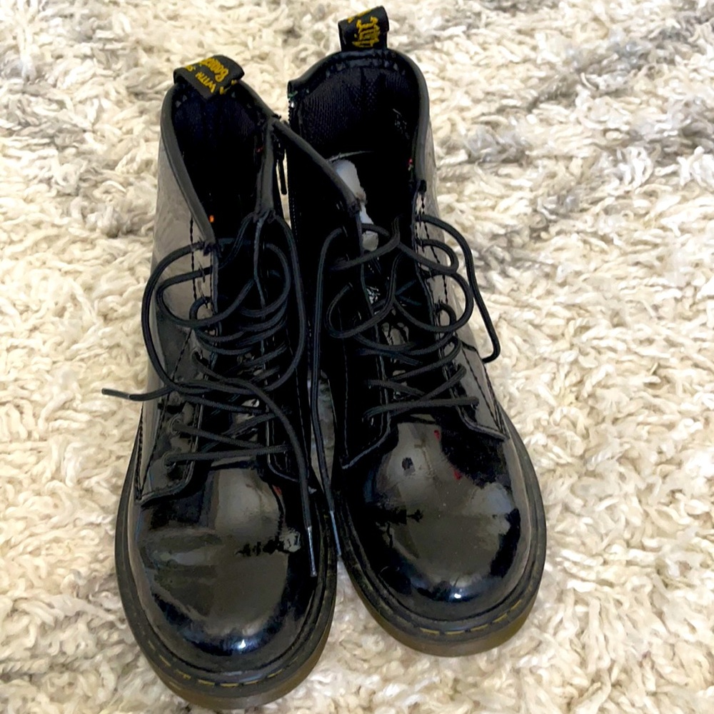 Patten leather kids boots size 2